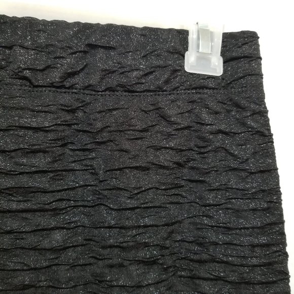 Nollie skirt Medium glittery metallic weave textured elastic pull on waist lined - Picture 9 of 13